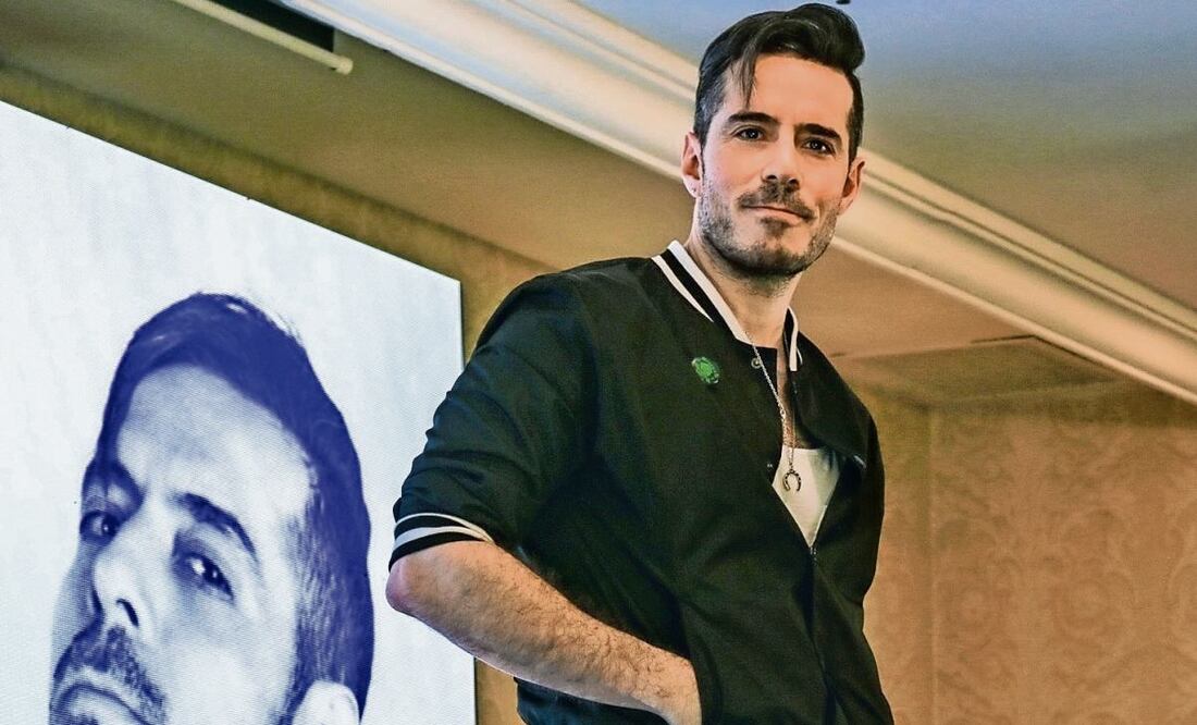 El exmúsico de PXNDX habló en conferencia sobre su show. Foto: Marlem Suárez / EL UNIVERSAL