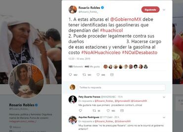 Rosario, contra el huachicol y el desabasto