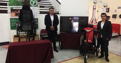Politécnicos alistan venta de silla de ruedas solar
