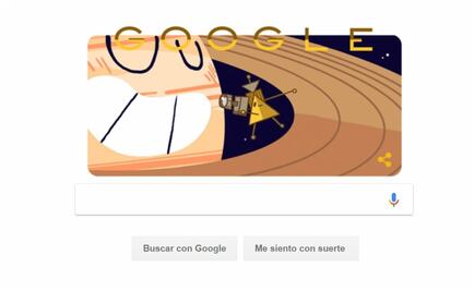 Google festeja la llegada de la sonda Cassini a los anillos de Saturno