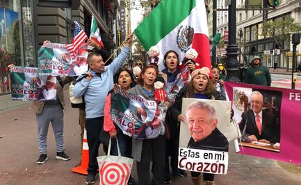 “¡Viva el mejor presidente que ha existido!”, corean simpatizantes de AMLO en San Francisco