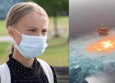 "Este es el mundo que nos están dejando": Greta Thunberg critica incendio en Sonda de Pemex