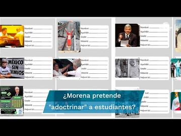 Regreso a clases: Morena presume etiquetas escolares para cuadernos con fotos de AMLO