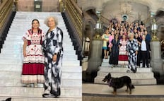 Clara Brugada da llaves de la CDMX a Angela Davis