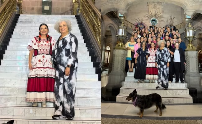 Clara Brugada da llaves de la CDMX a Angela Davis
