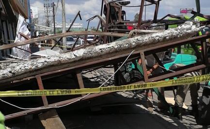 Trabajador muere aplastado por estructura metálica en Ecatepec