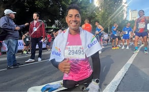Michel Muñoz en el XIX Medio Maratón de la Ciudad de México - Foto: Fernanda Dávalos | EL UNIVERSAL