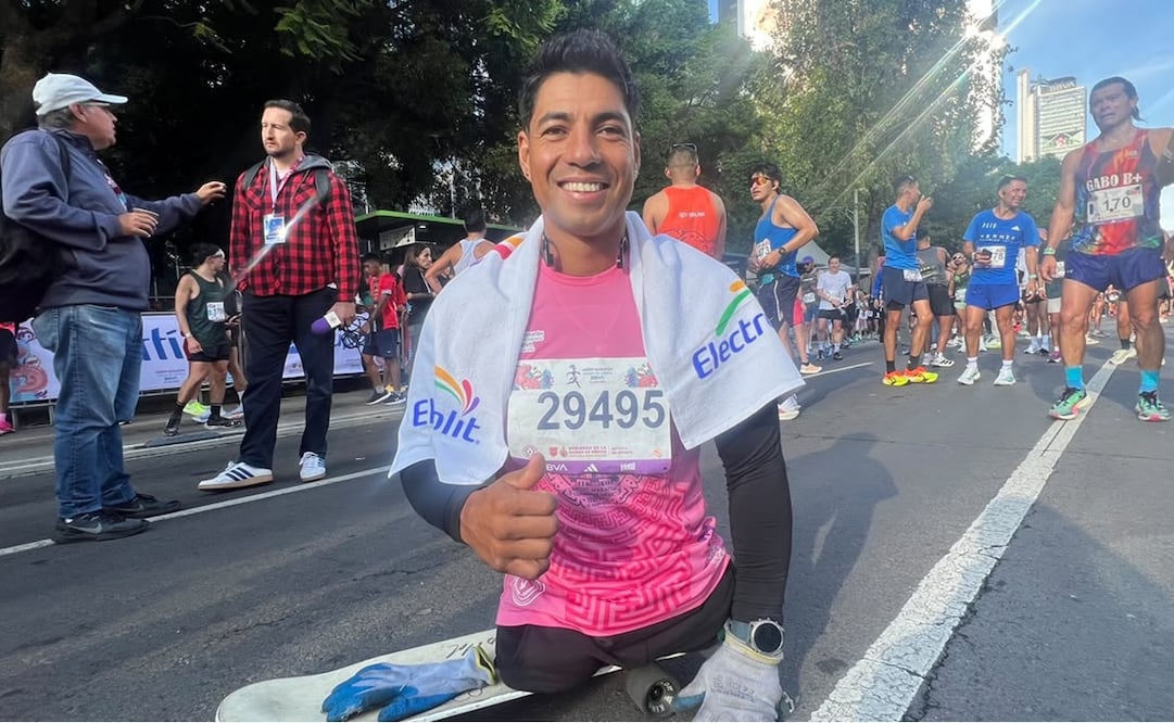 Michel Muñoz en el XIX Medio Maratón de la Ciudad de México - Foto: Fernanda Dávalos | EL UNIVERSAL