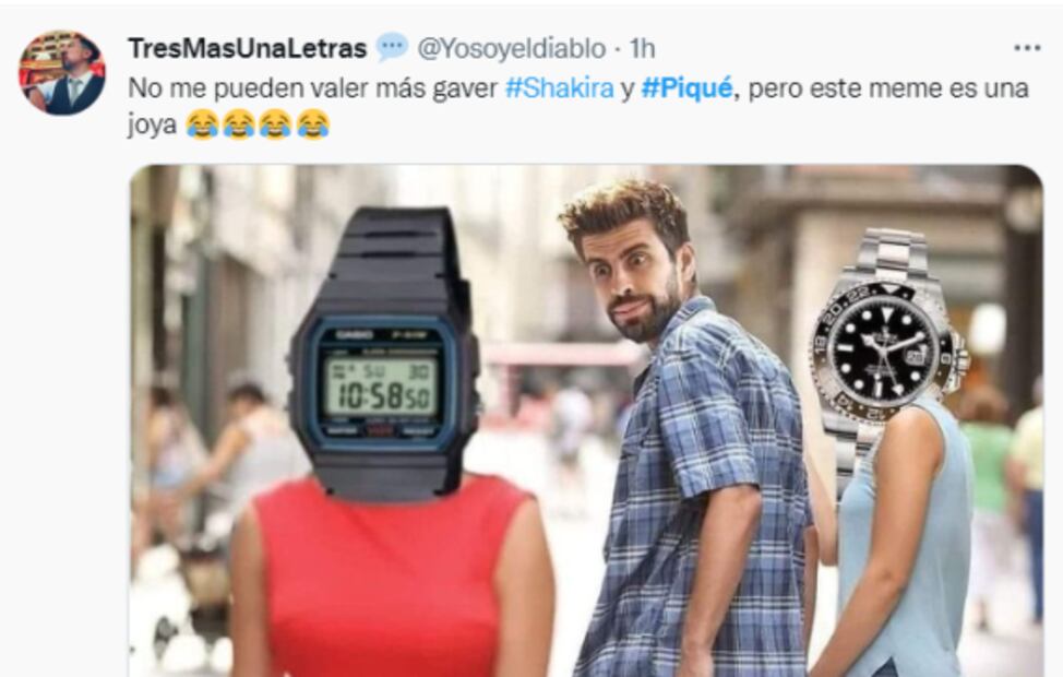 Piqué se vuelve protagonista de memes tras la canción de Shakira