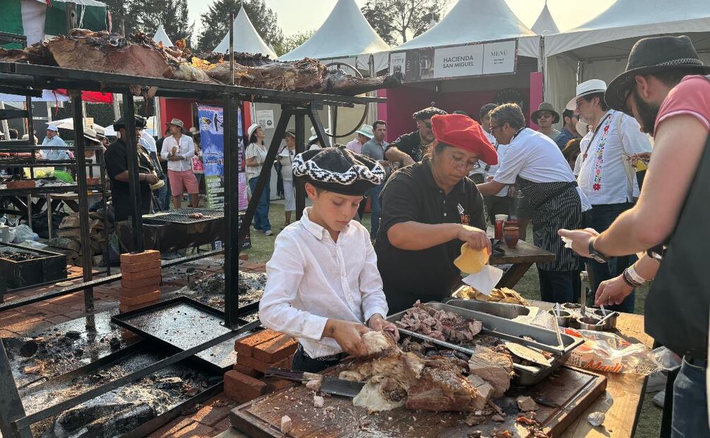 El stand de Pablisho Parrilero fue uno de los más vistosos. / Foto: Mildred Ramos.