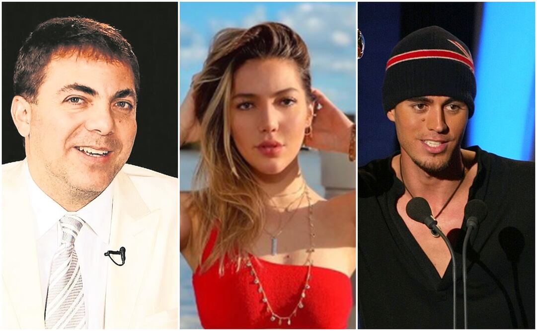 Cristian Castro, Frida Sofía y Enrique Iglesias. Fotos: Archivo, captura Instagram y AP