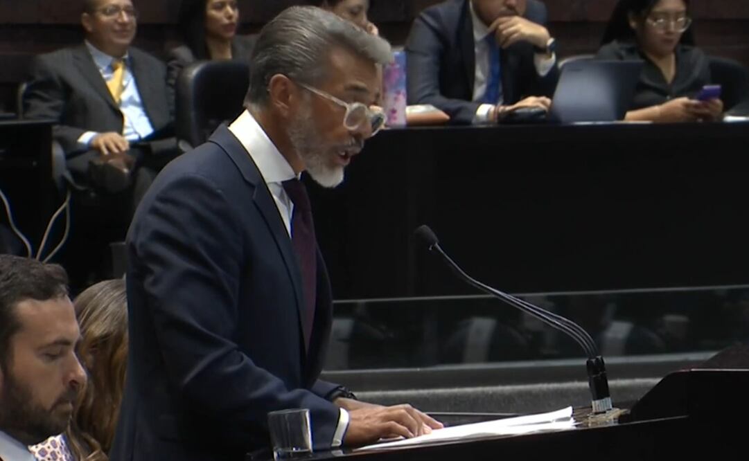 El diputado Sergio Mayer se posicionó a favor de la reforma a la Guardia Nacional. Foto: Captura