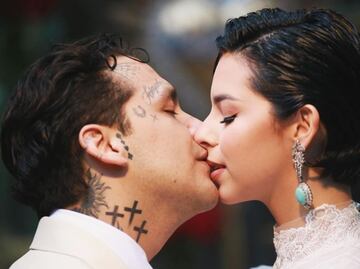 Christian Nodal y Ángela Aguilar: la calaverita de una pareja controversial