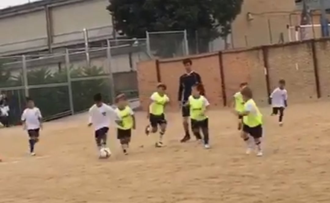 Instagram. Cristiano Ronaldo Jr. durante un juego 