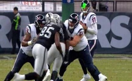 Green lasers distract players at NFL game in Mexico City