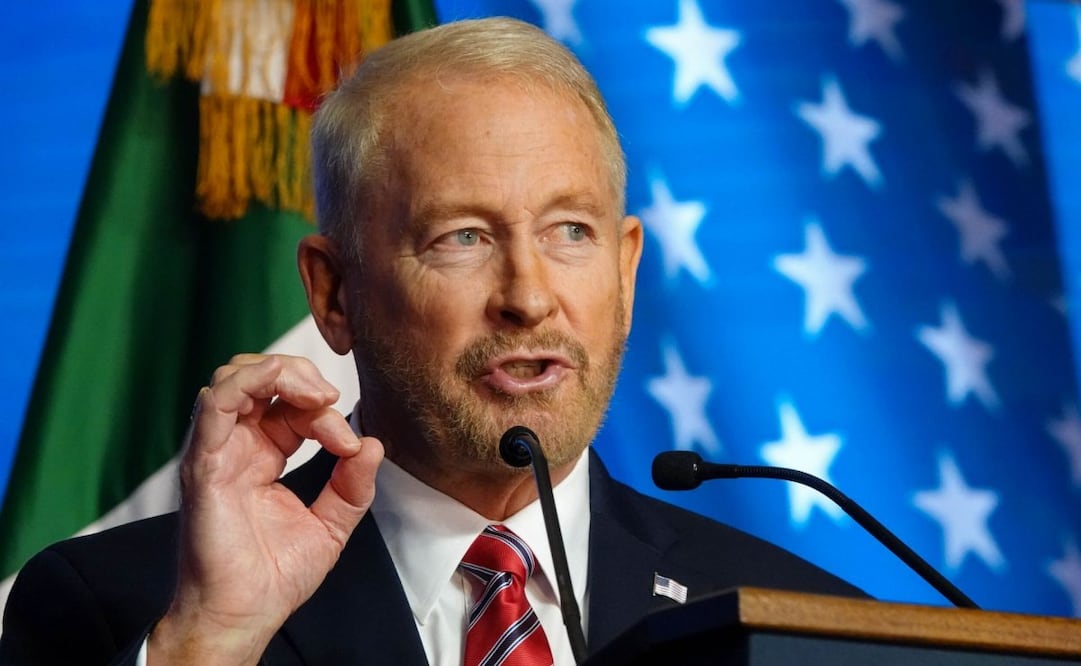 Ronald D. Johnson, embajador de Estados Unidos en México, encabezó la ceremonia con motivo de 249 Aniversario de la Independencia de los Estados Unidos (26/06/25). Foto: Galo Cañas/ Cuartoscuro