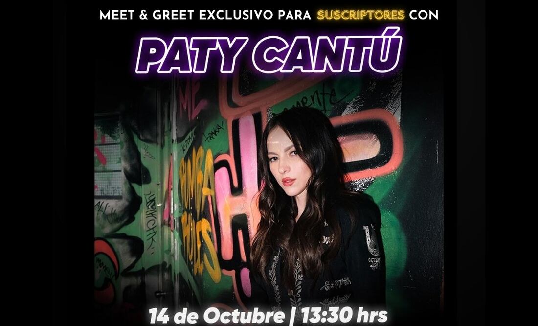 Paty Cantú participará en una convivencia exclusiva con suscriptores de EL UNIVERSAL. | Foto: EL UNIVERSAL.