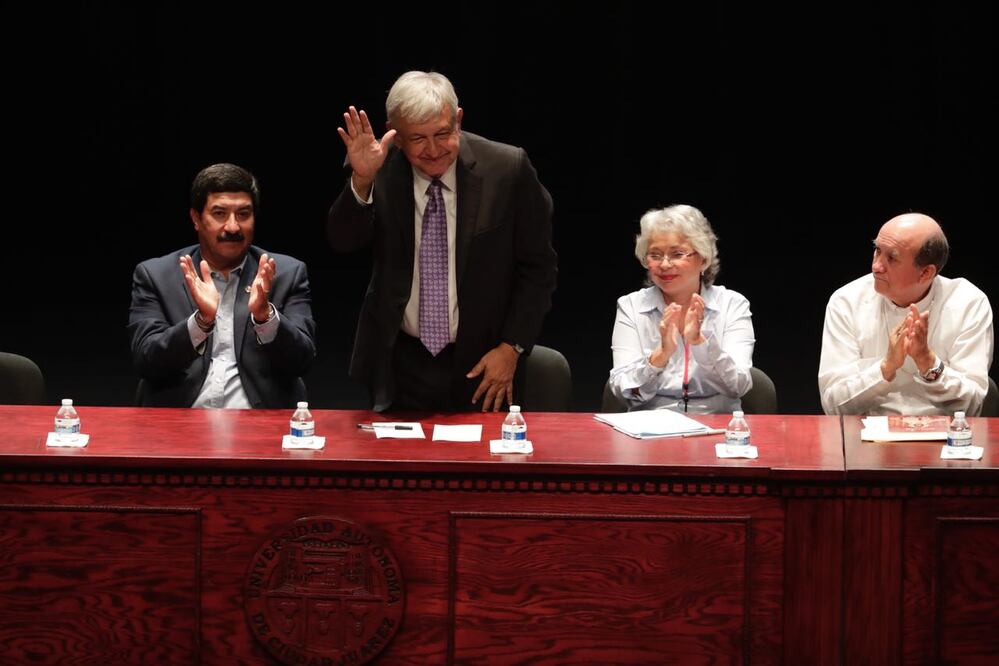 Andrés Manuel López Obrador inauguró en Ciudad Juárez, Chihuahua, el primero de los Foros por la Pacificación. Foto: Iván Stephens