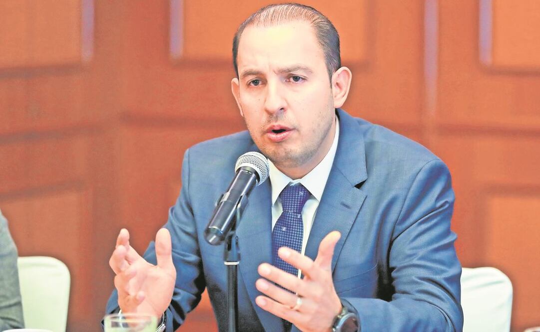 Marko Cortés, líder del PAN, criticó el actuar del Jefe del Ejecutivo respecto a la pausa en las relaciones diplomáticas con España.  Foto: Archivo/ EL UNIVERSAL.