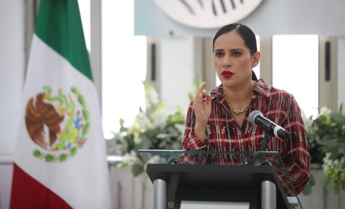 Conferencia de prensa de la Alcadesa De Cuauhtémoc Sandra Cuevas.
. Fotos: Francisco Rodríguez/El Universal
