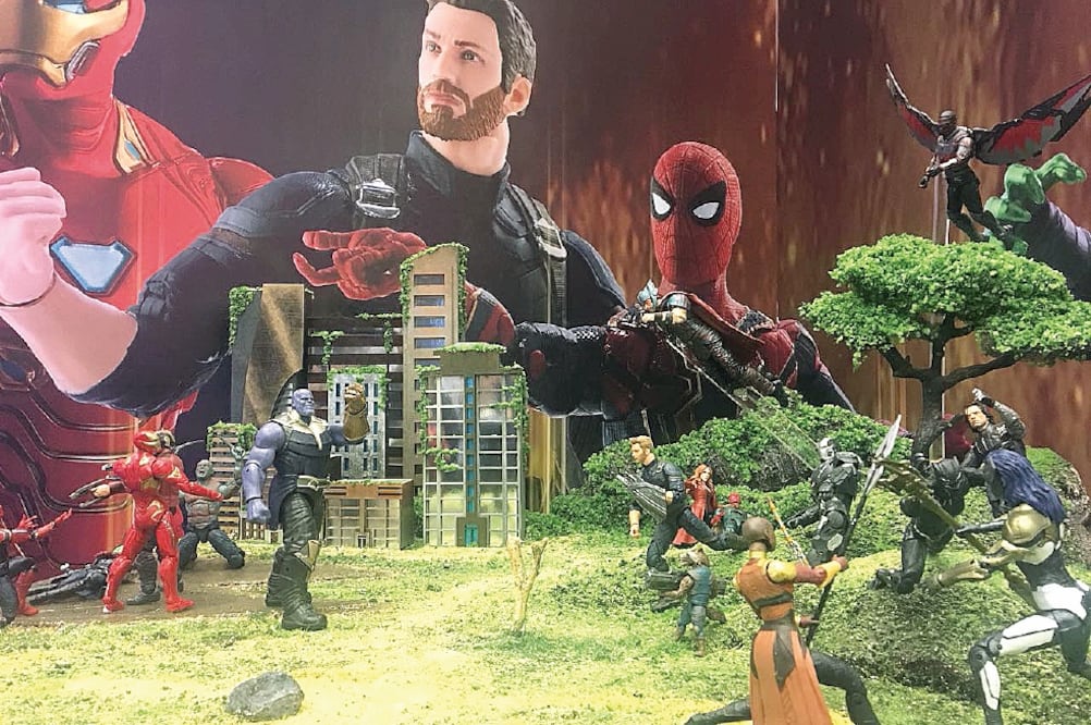 Maquetas de Avengers: Infinity war se exhiben en la convención (CORTESÍA)