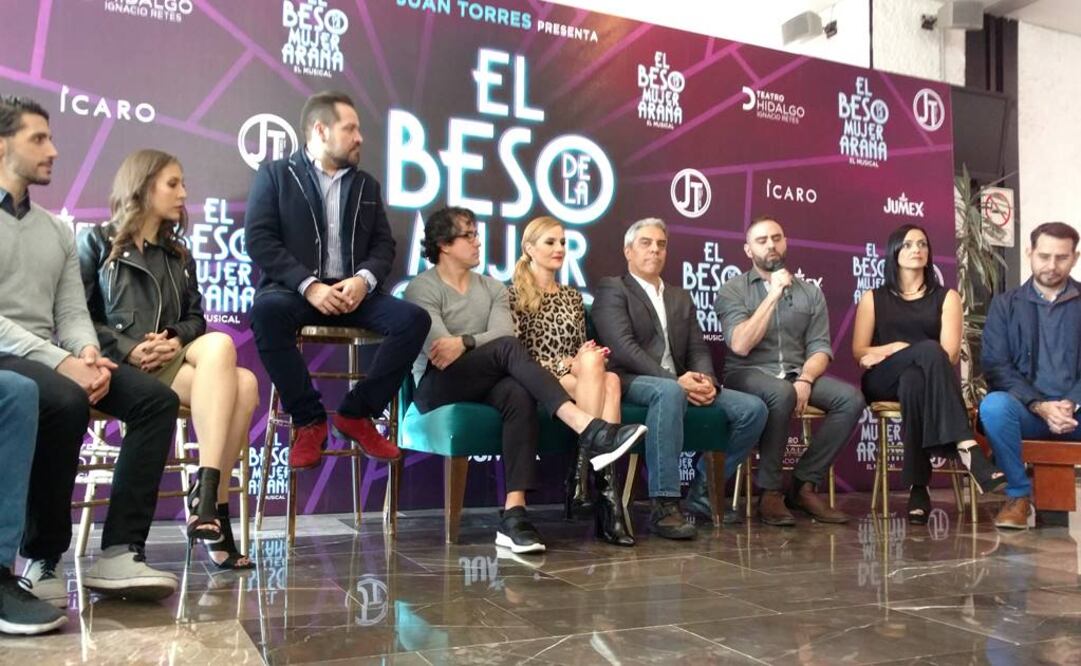Elenco de "El beso de la mujer araña". Foto: Araceli García/EL UNIVERSAL 