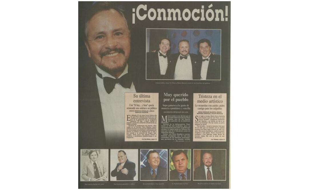 Paco Stanley había muerto. Foto: Hemeroteca EL UNIVERSAL