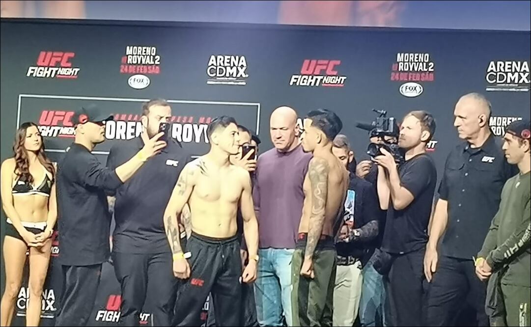 Brandon Moreno pasó el pesaje previo a la pelea de la UFC en México / Foto: Leobardo Vázquez - EL UNIVERSAL