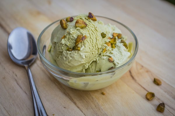 Receta sencilla para hacer helado de pistache