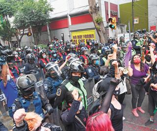 Manifestación con poca participación