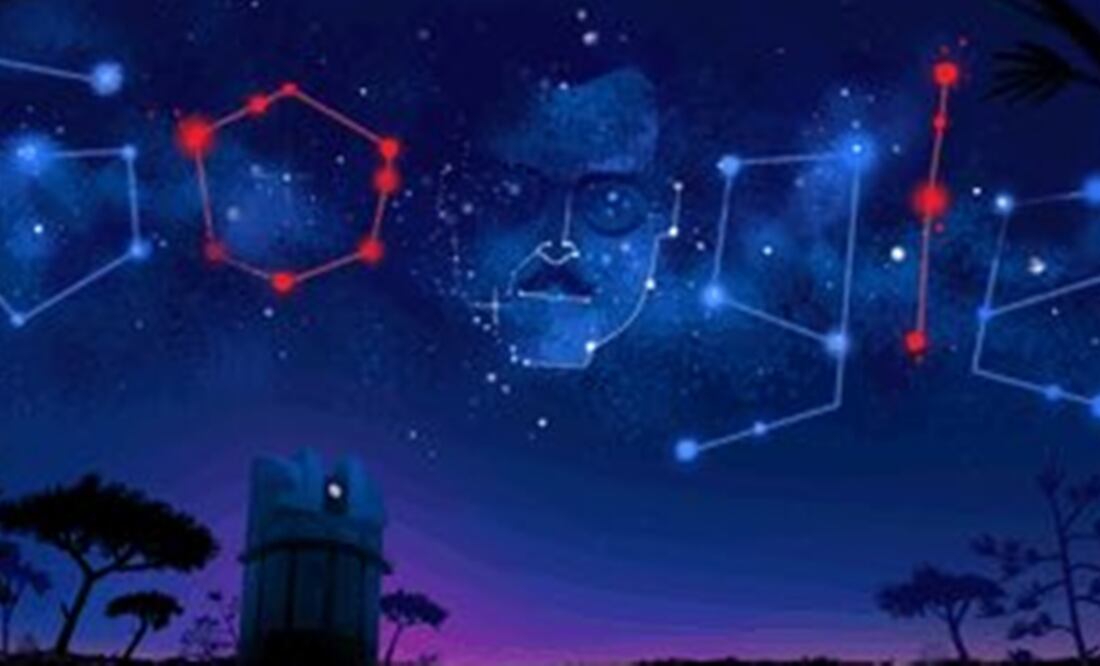 Doodle honoring Mexico astronomer Guillermo Haro taken from Google Doodle of the Day