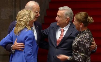AMLO recibe en Palacio Nacional a Joe Biden, presidente de Estados Unidos y a su esposa