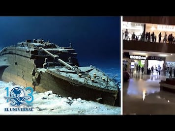 Centro comercial se inunda y músicos tocan tema del Titanic