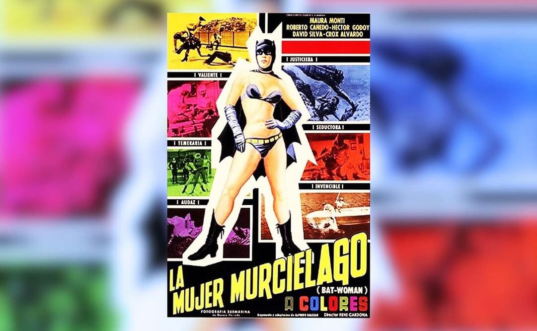 Cartel de “La Mujer Murciélago”, película de René Cardona. Foto: IMDb.