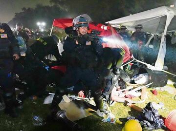 Recuento 2024: protestas por guerra en Gaza en EU; campamentos, policías en campus universitarios y detenciones