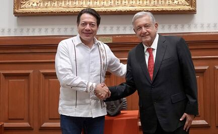 Mario Delgado se reúne con AMLO; invita a militantes al grito en el Zócalo
