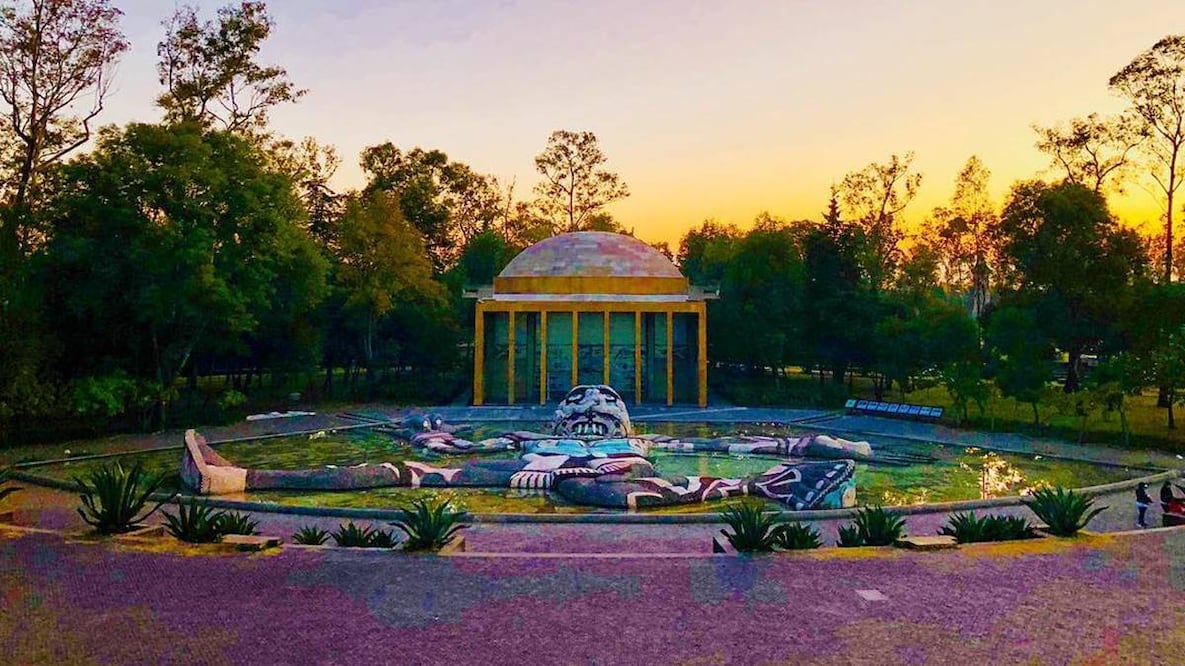 La fotogénica Fuente de Tláloc en el Cárcamo de Dolores. Foto: Unsplash