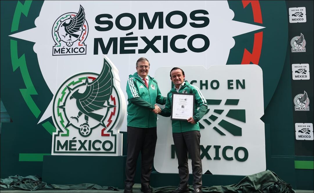 Mikel Arriola y Marcelo Ebrard presentan campaña de apoyo a la Selección Mexicana / Foto: FMF
