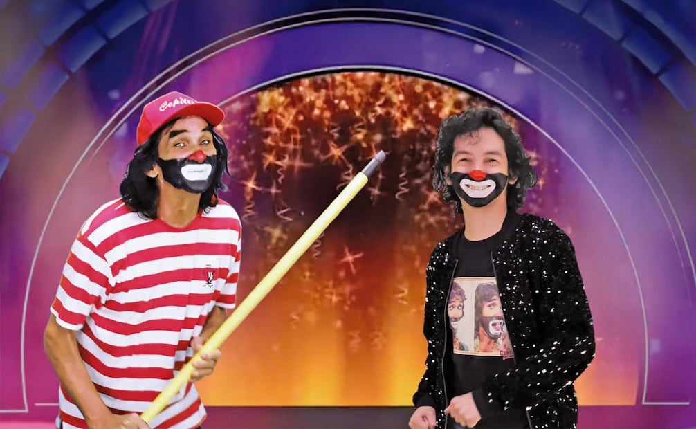 "El payasito de la tele" aparece en una nueva versión de “La brujita” al lado de su nieto, Ricardo González III. Foto: Ricardo González