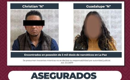 Caen dos personas en Baja California Sur durante operativo; les aseguran 3 mil dosis de metanfetaminas