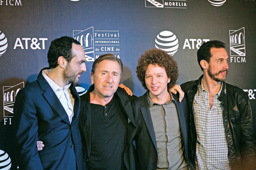 Moisés Zonana, Tim Roth, Michel Franco y Gabriel Ripstein asistieron a la función de 'Chronic' (IVÁN STEPHENS. EL UNIVERSAL)