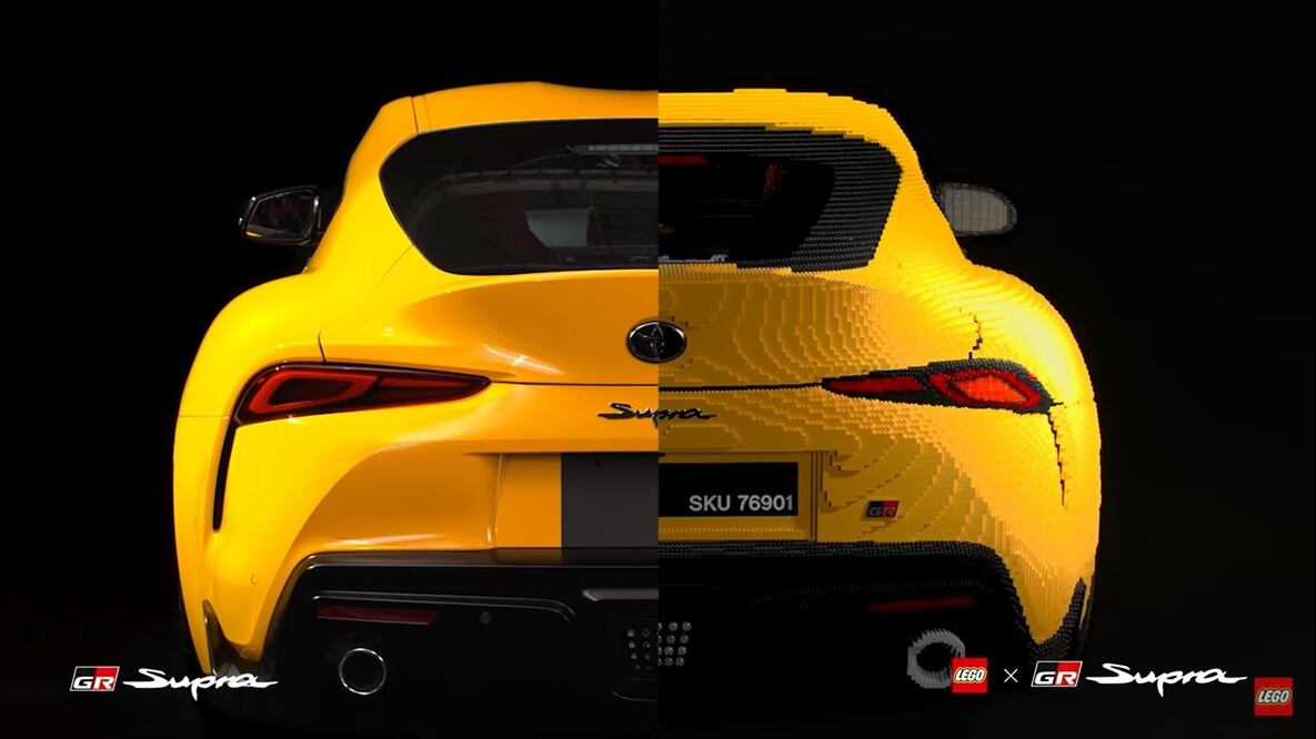 Toyota y LEGO crean un Supra completamente funcional a tamaño real