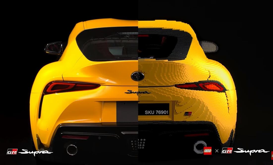 Toyota y LEGO crean un Supra completamente funcional a tamaño real