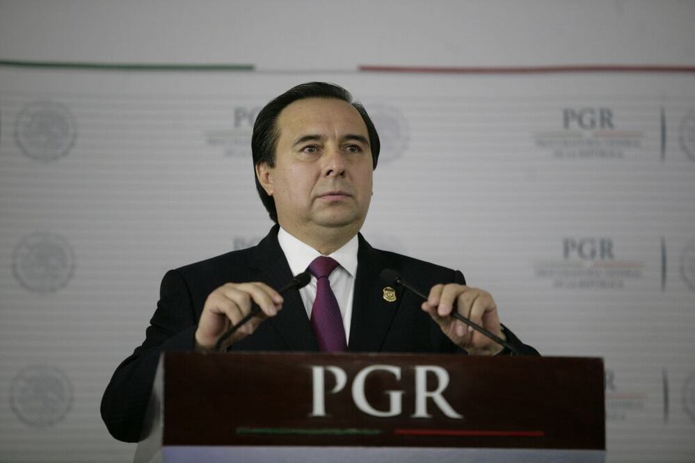 Tomás Zerón en la conferencia del miércoles pasado. 