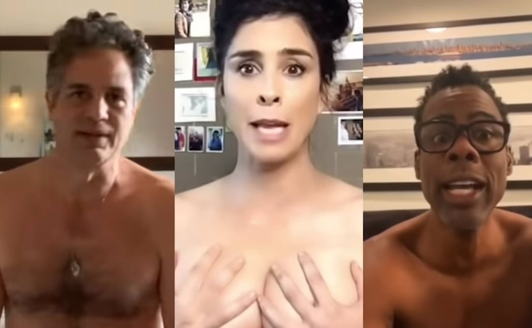 Mark Ruffalo, Sarah Silverman, Chris Rock y otros famosos se desnudan para animar a votar. Foto: Captura de pantalla