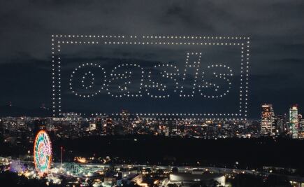 ¡Épico! Oasis ilumina el cielo de CDMX con drones y sorprende a sus fans en plena noche