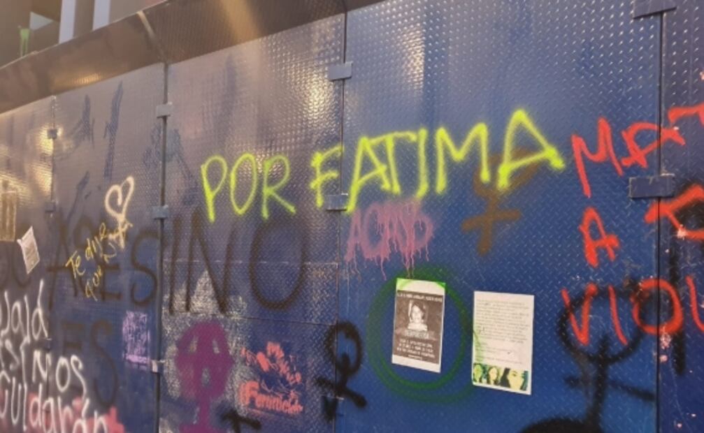Fátima, el nombre de la niña fue recurrente en las pintas de la marcha del 8M