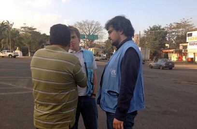 Tierra Blanca: visitadores de ONU van con familiares