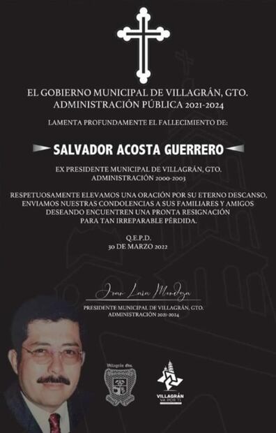 Asesinan a balazos a exalcalde de Villagrán, Guanajuato