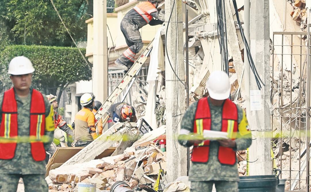 Edificio dañado por el sismo del 19 de septiembre de 2017. Foto: Archivo/EL UNIVERSAL